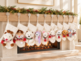 Load image into Gallery viewer, Christmas Stockings with 3D Plush Animal Characters (Red or White) | EliEla Toys