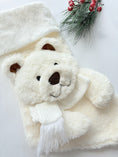 Load image into Gallery viewer, Christmas Stockings with 3D Plush Animal Characters (Red or White - Arty Polar Bear Stocking) | EliEla Toys
