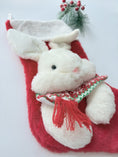 Load image into Gallery viewer, Christmas Stockings with 3D Plush Animal Characters (Red or White - BB Bunny Stocking) | EliEla Toys