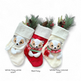 Load image into Gallery viewer, Christmas Stockings with 3D Plush Animal Characters (Red or White - Pen Penguin Stocking) | EliEla Toys