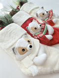 Load image into Gallery viewer, Christmas Stockings with 3D Plush Animal Characters (Red or White - Foxy Silver Fox Stocking) | EliEla Toys
