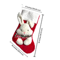 Load image into Gallery viewer, Christmas Stockings with 3D Plush Animal Characters (Red or White - BB Bunny Stocking) | EliEla Toys