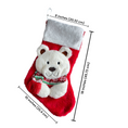 Load image into Gallery viewer, Christmas Stockings with 3D Plush Animal Characters (Red or White - Arty Polar Bear Stocking) | EliEla Toys