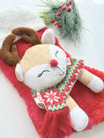 Load image into Gallery viewer, Christmas Stockings with 3D Plush Animal Characters (Red or White - Nina Reindeer Stocking) | EliEla Toys