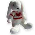 Load image into Gallery viewer, Soft bunny toy in heart sweater