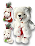 Load image into Gallery viewer, Polar Bear Arty | Personalized Polar Bear Stuffed Animal with Fur Coat and Removable Clothes