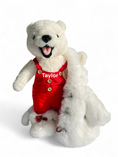 Load image into Gallery viewer, Polar Bear Arty | Personalized Polar Bear Stuffed Animal with Fur Coat and Removable Clothes