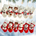 Load image into Gallery viewer, Christmas Stockings with 3D Plush Animal Characters (Red or White - Foxy Silver Fox Stocking) | EliEla Toys