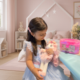Load image into Gallery viewer, Isa the Unicorn - Plush Unicorn with pink long hair and sparkly horn and Play pretend Hairstyling Kit