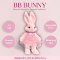 Load image into Gallery viewer, BB Bunny Ballerina in pink tutu, with long, tall ears