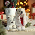 Load image into Gallery viewer, Christmas Stockings with 3D Plush Animal Characters (Red or White - Arty Polar Bear Stocking) | EliEla Toys