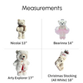 Load image into Gallery viewer, Christmas Stockings with 3D Plush Animal Characters (Red or White - Arty Polar Bear Stocking) | EliEla Toys