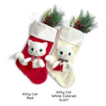 Load image into Gallery viewer, Personalized Christmas Stockings with 3D Plush Animal Characters (Red or White) | EliEla Toys