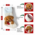 Load image into Gallery viewer, Christmas Stockings with 3D Plush Animal Characters (Red or White - Puppy Dog Stocking) | EliEla Toys