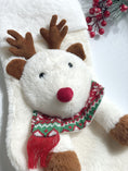 Load image into Gallery viewer, Christmas Stockings with 3D Plush Animal Characters (Red or White - Raul Reindeer Stocking) | EliEla Toys