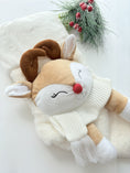 Load image into Gallery viewer, Christmas Stockings with 3D Plush Animal Characters (Red or White - Nina Reindeer Stocking) | EliEla Toys