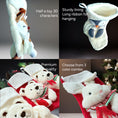 Load image into Gallery viewer, Christmas Stockings with 3D Plush Animal Characters (Red or White - Pen Penguin Stocking) | EliEla Toys