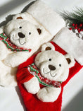 Load image into Gallery viewer, Christmas Stocking Polar Bear Arty 3D Characters Stockings for Kids and Family (White / Red)
