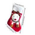 Load image into Gallery viewer, Christmas Stocking Reindeer Raul 3D Characters Stockings for Kids and Family (White / Red)
