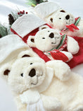 Load image into Gallery viewer, Nicolai the Polar Bear Plush Toy – White & Beige Scarf Options
