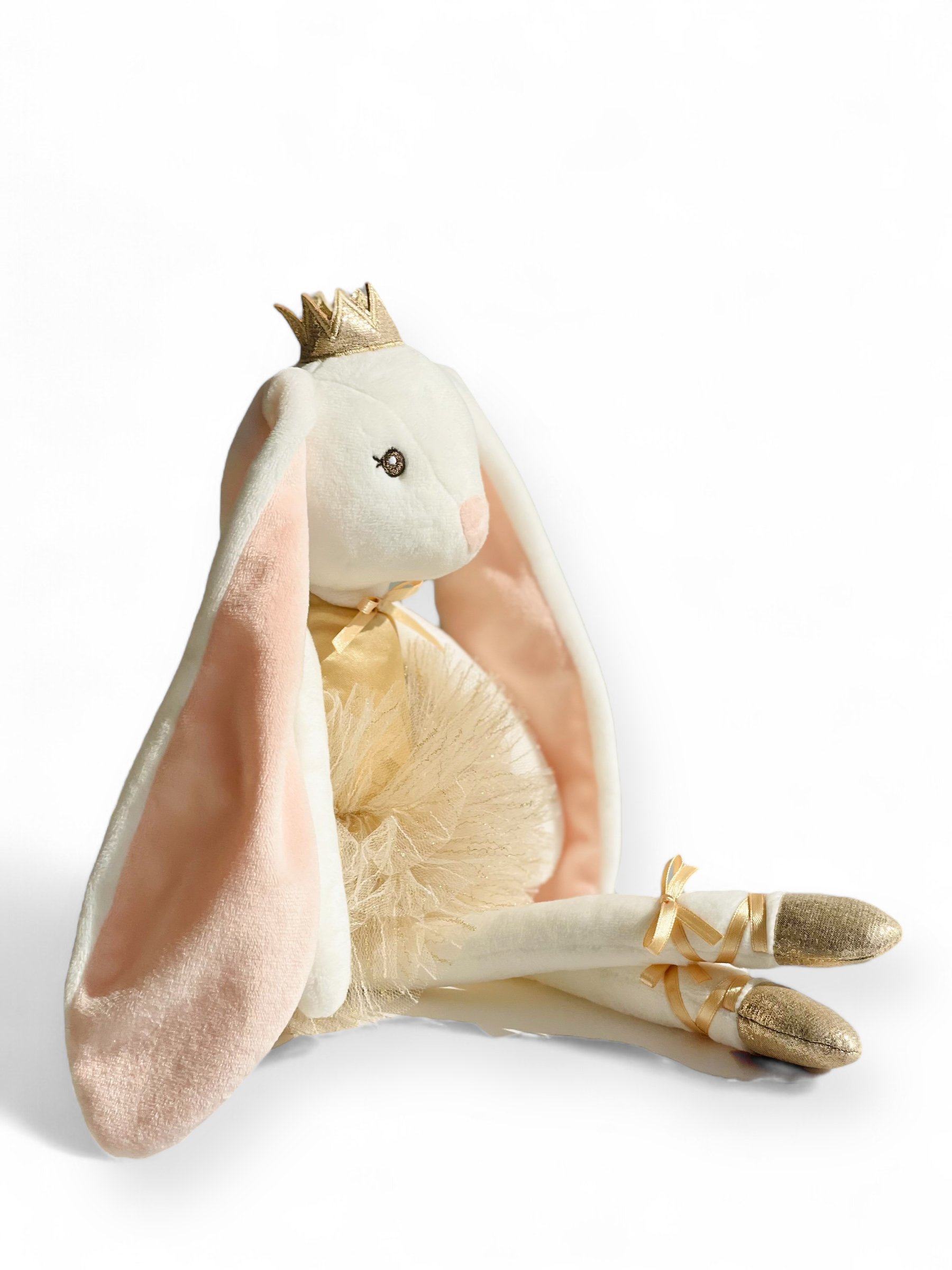 Ballerina Bunny Princess in Gold Dress – Luxury Plush Toy for Kids – EliEla  Toys