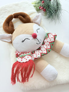 Ninina Ballerina the Reindeer, Dance Recital Gift Plush Toy for Ballerinas