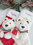 Load image into Gallery viewer, Polar Bear Arty | Personalized Polar Bear Stuffed Animal with Fur Coat and Removable Clothes

