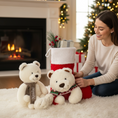 Load image into Gallery viewer, Nicolai the Polar Bear Plush Toy – White & Beige Scarf Options
