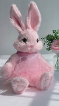 Load and play video in Gallery viewer, BB Bunny Ballerina in pink tutu, with long, tall ears
